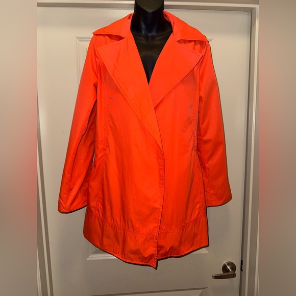 Zara Orange Coat Jacket size L - Picture 4 of 10